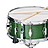 Static 48x48 pixel icon depicting a green bongo drum with white accents and wooden sticks, rendered in low-resolution pixel art style against transparent background.