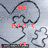 Pixelated animation of a heart-shaped outline with red text changing from 'my heart is' to 'one piece' over light gray background.