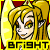 Animated contact sheet of a pixelated faerie character with blonde hair and yellow wings, displaying six sequential frames showing subtle facial expression changes against a red background.