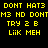 Yellow pixelated text on black and blue backgrounds arranged in four quadrants with identical content across all sections.