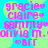 Pixelated text in pink and blue on a cyan background with light green circular shapes, showing repeated phrases including "gracie" and "btt".