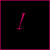 A static image displays four distinct sections with pink text on black backgrounds, bordered by magenta lines. The top-left shows a single letter 'I', the top-right reads 'Love', and the bottom-left contains 'Nick'.