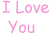 Animated contact sheet of a text-based buddy icon showing repeated "I Love You" phrases with color variations and thumbs-up icons across multiple frames.