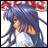 A pixelated anime-style character with long blue hair and a white top, positioned next to text reading "Anime IM" on a black background.