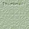 Static image with pixelated text "Thumbnail" overlaid on a repeating patterned background of light green and white curved lines.