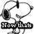 Pixelated cartoon character wearing headphones with text changing from 'Now that' to 'Cool!' below.