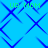 Blue background with repeating dark blue diamond-shaped line patterns and green text reading 'UR MOM' in four locations.