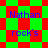 A static image with a green and red checkered background displaying the text "Nathan rock's" in blue pixelated font across four quadrants.