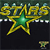 A pixelated graphic features a large green star with yellow outlines, positioned beneath the word 'STARS' in yellow block letters against a dark background.