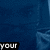 Blue-toned pixelated image with white text fragments 'your', 'you', 'future', 'can't', 'ruler', and 'stop me' overlaid on a faint background figure.