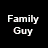 Animated contact sheet of a cartoon dog character in repeated poses across 15 frames, with text labels "Family Guy" and "stewie & brian" at the top left.