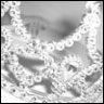 Static grayscale icon with pixelated pattern and faint central shape, likely a low-resolution or corrupted image of an abstract design.