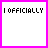 A 3x3 contact sheet of animated frames showing a pixelated text animation for "I OFFICIALLY LOVE SUMMER" with pink and black lettering on white backgrounds, framed by bright magenta borders.