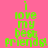 Four display the phrase 'i love my best friends!' in green pixelated text against solid backgrounds of pink, purple, blue, and dark purple