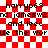 Red and white checkered background with repeated black text fragments reading 'harryp68', 'jamesw2', 'and leec', 'de the word', and 'the wor' in pixelated font.