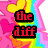 Pixelated text in multiple colors on a pink and yellow heart-patterned background with visible animation changes.