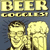 Pixelated buddy icon featuring beer-themed text and imagery with a blue background, split into two frames showing sequential animation of the phrase "They turn BOW into WOW".