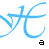 Six blue stylized character icons arranged in two with black text labels beneath each, showing animation changes between frames