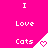 Pixelated pink background with white text and triangular icons containing heart symbols arranged in a pattern