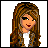 Pixel art of three female characters with names and 'Best friends FOREVER' text, each in distinct outfits and hair colors