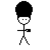 Pixelated stick figure with black top hat and gray body holding a small object, set against white background; red text "YOU!" on black background above and "OBEY THE FRO!" below.