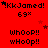 Red background with repeated text and star symbols in black and white, showing animation changes in star positions and text alignment across observations.