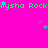 Bright pink background with repeating green text 'Alysha Rock' and scattered blue stars, partially cropped on the right.