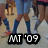 A pixelated image of a person in blue jeans and a white shirt with red shoes, overlaid with 'MT '09' text, showing motion in the lower body.