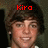 four showing a person with brown hair and light skin, each displaying different red text above the head