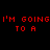 A pixelated image showing red text above a small photo of three people in dark clothing against a black background with gray transparency.