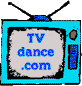 Two side-by-side retro-style television sets with blue frames and black antennas display different text on their screens.