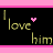 Animated contact sheet showing 25 sequential frames of a buddy icon with repeating text and heart symbols transitioning through multiple animation states on black background.