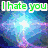 six pixelated with text overlays and distinct visual themes including celestial, anime-style characters, handwritten notes, an eye motif, and a heart-themed design