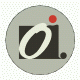 Circular icon with camera symbol, red dot above right corner, and small black circle below left corner in various color schemes.