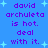 Blue background with purple text reading 'david archuleta is hot. deal with it.' and light blue star shapes.