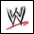 Two side-by-side pixelated images of a stylized 'W' with red underline, showing slight variation in the letter's structure and shading between frames.