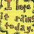 Yellow background with brown pixelated text reading "I hope it rains today." in a blocky, low-resolution style.