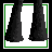 Pixel art of nine showing a blonde character in green top and black pants with text displaying 'omg', 'im about to', 'have d', 'bf' in green pixelated font