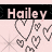 Animated contact sheet showing two frames of a buddy icon with pink background, black text banner, and pixelated heart symbols.