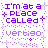 A 4x3 contact sheet of animated frames showing a pixelated text-based animation with purple and white colors, featuring repeated phrases "I'm at a place called" and "vertigo" in various distorted states across sampled frames.