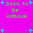 Bright magenta background with green pixelated text reading 'Soon to be famous' and scattered cyan star shapes in a pattern