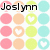 pastel-colored circles with heart symbols and partial text labels, featuring a gray rectangle overlay on the bottom-right