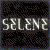 Animated sequence of a woman with long dark hair in various poses and expressions against shifting backgrounds, including text reading 'SELENE' on one frame.