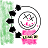Pixelated icon shows a character with a white face, pink cheeks, and a pink dress with a green belt, holding a black chain with circular links against a green background.