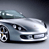 A silver sports car icon with a dark gray background, displayed in two frames of an animated contact sheet showing slight motion blur differences between the top and bottom frames.