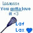 Pixelated icon featuring a lacrosse stick, blue text reading 'Lof Lox', and a blue heart symbol on a white background.