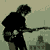 Animated contact sheet of a guitarist in silhouette performing across 13 frames with subtle pose changes against a muted background.