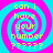 Four identical spiral-patterned icons with yellow text reading 'can i have your number ?????' on a cyan and magenta background.