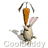 Animated 48x48 pixel icon of a cartoon rabbit holding an orange carrot, displayed in a contact sheet with eight sequential frames showing running motion.