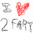 Pixelated graphic with multiple heart symbols and text elements in pink, red, gray, and black on white background.